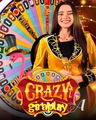 Crazy Time live game no giraplay cassino com entretenimento ao vivo para jogadores do Brasil
