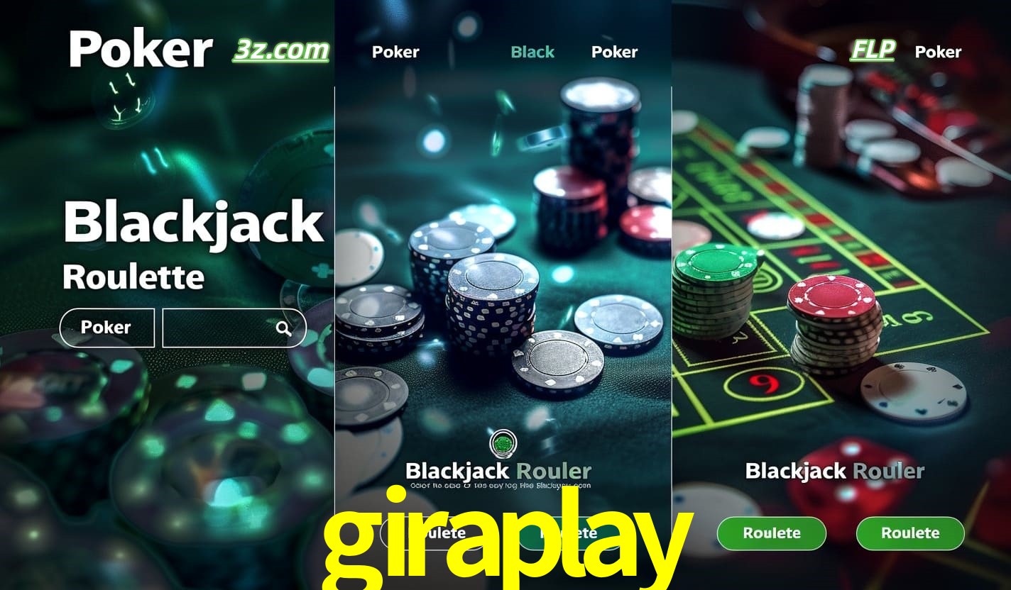 Cassino online giraplay com Poker, Blackjack e Roleta ao vivo para jogadores do Brasil