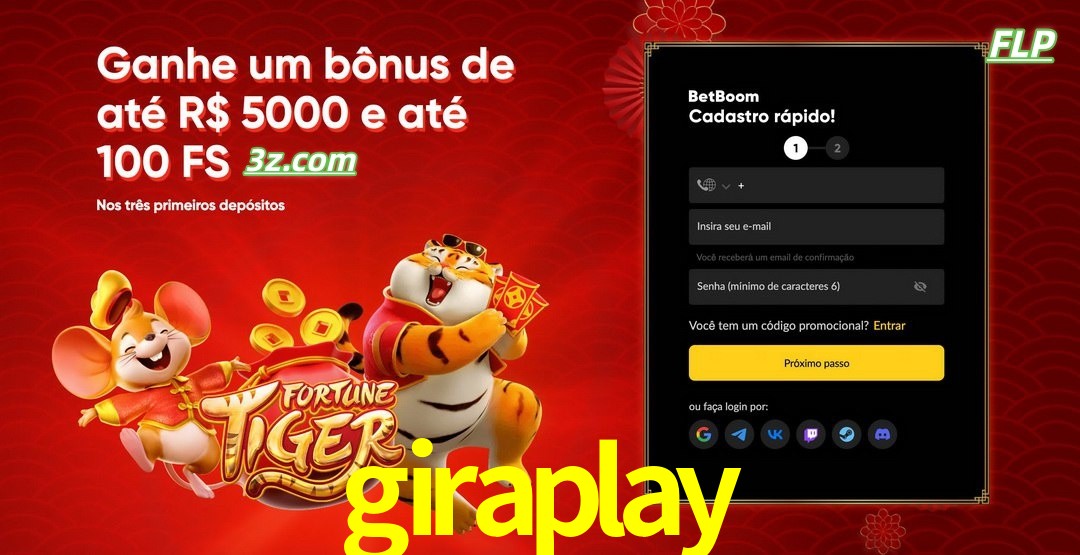giraplay cassino Brasil bônus de boas-vindas até R$5000 e 100 free spins