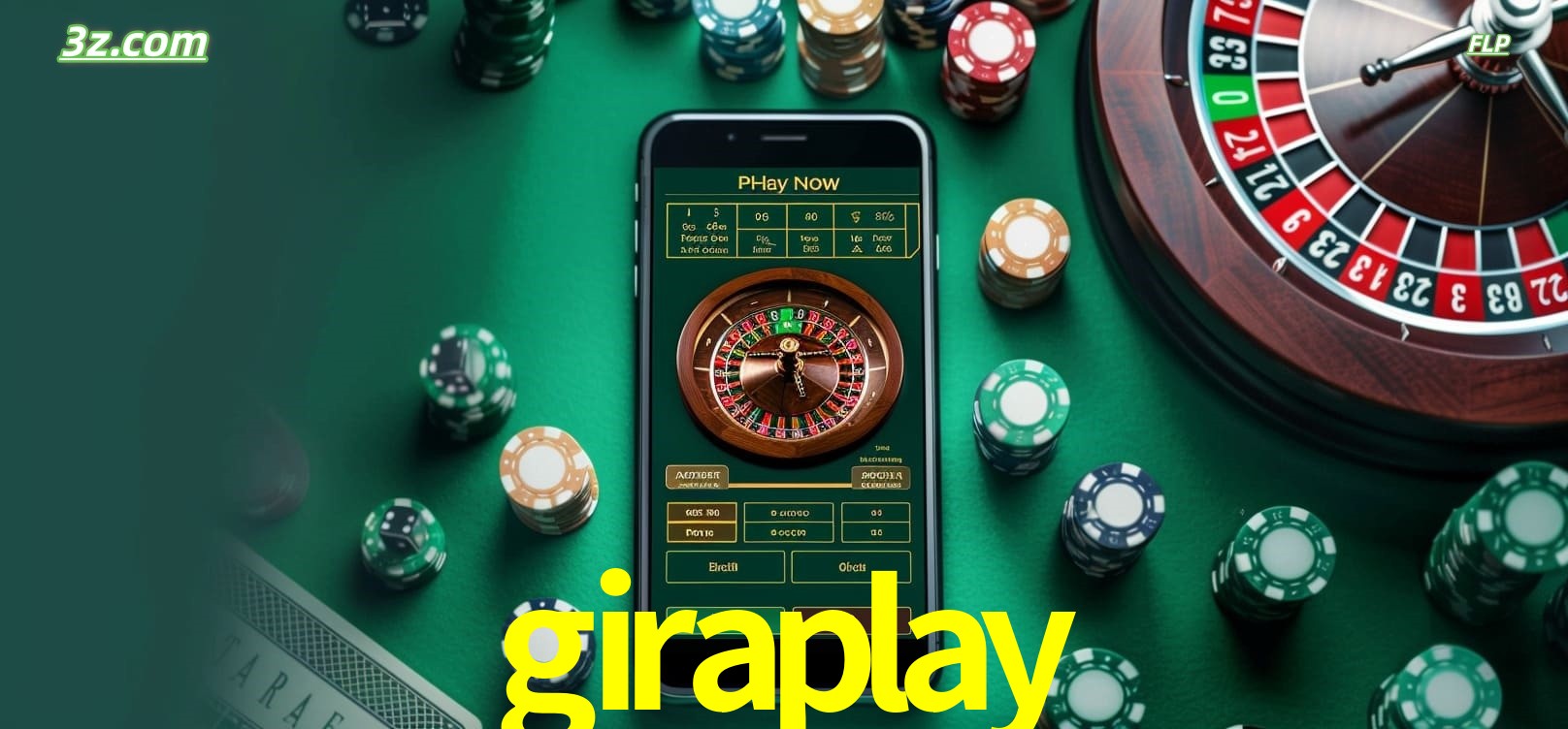 Roleta online no cassino giraplay disponível em celular e computador