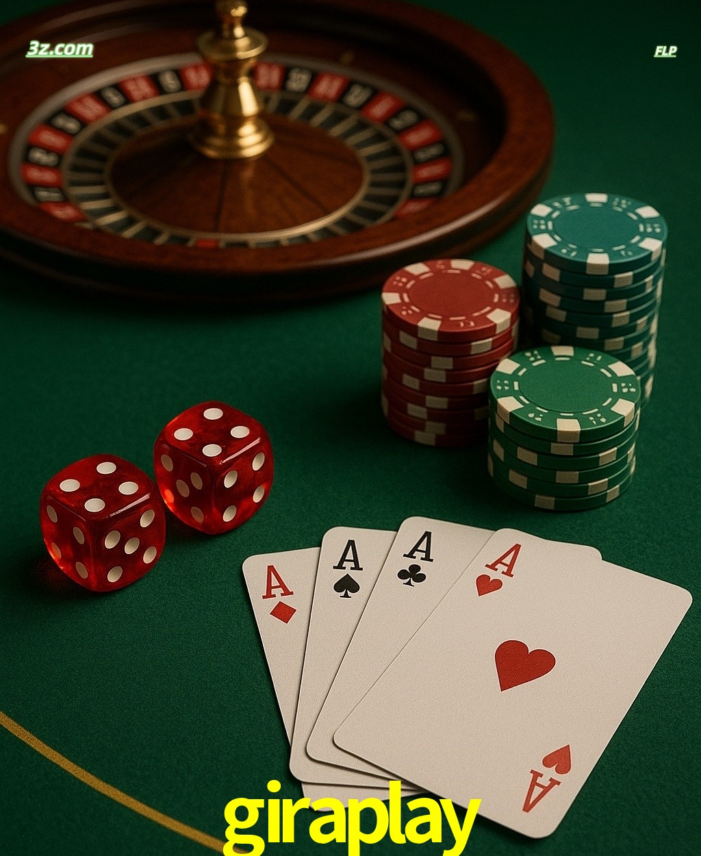 Cassino online giraplay com jogos de mesa: roleta, dados, pôquer e fichas